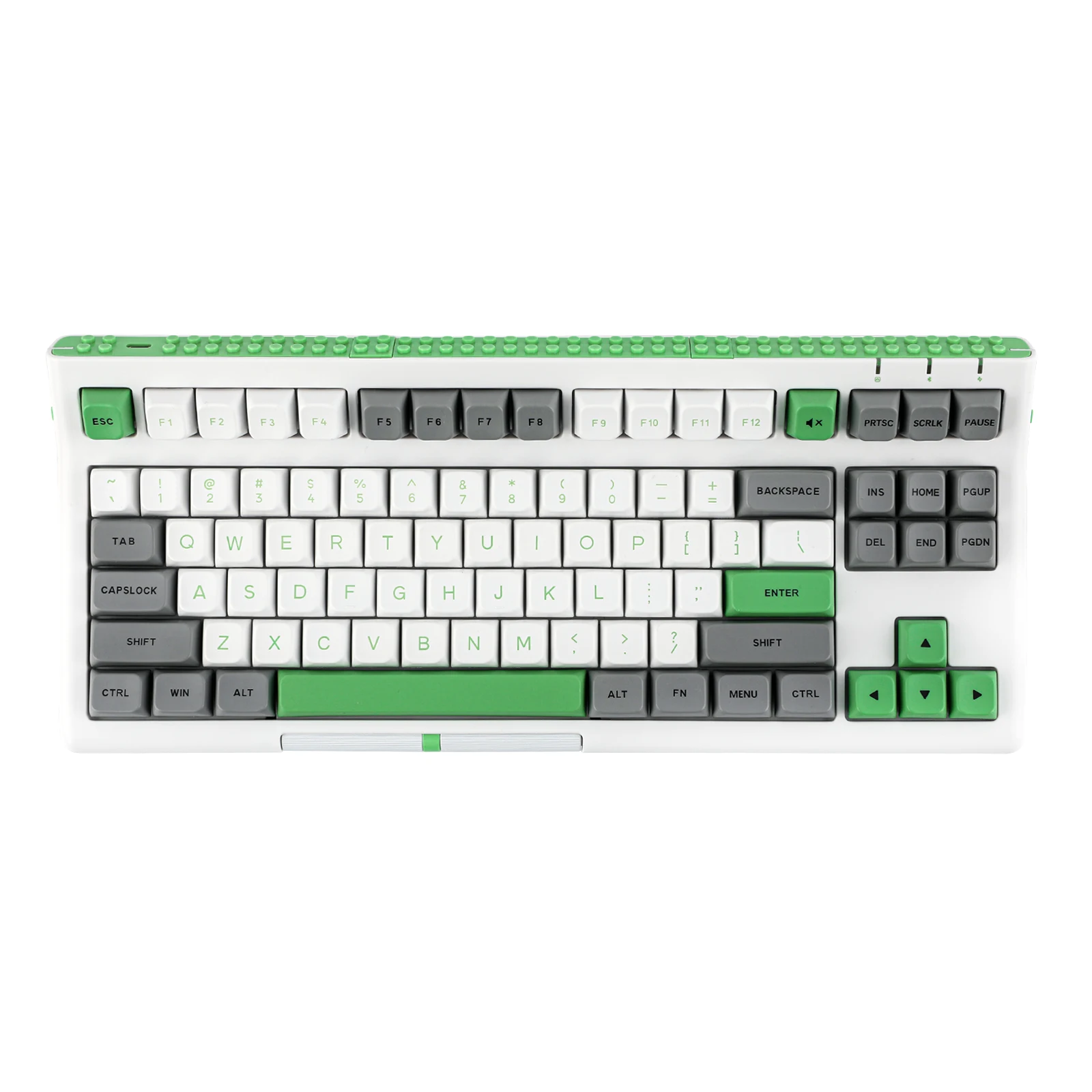 EPOMAKER Brick 87 트라이 모드 TKL Bluetooth/2.4G 무선 및 Type-C 유선 핫 스왑 가능 기계식 키보드(쌓을 수 있는 블록 바 포함)
