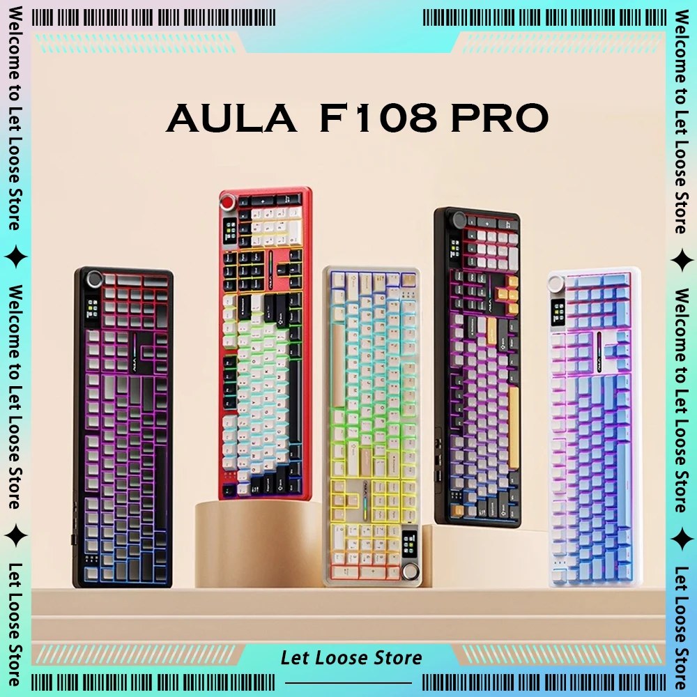 AULA F108 프로 무선 기계식 키보드