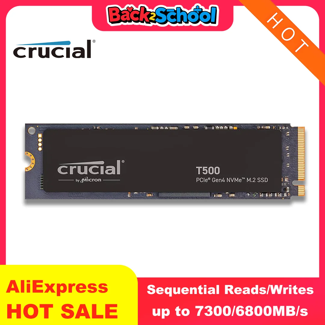 Crucial T500 1TB Gen4 NVMe M.2 내부 게이밍 SSD