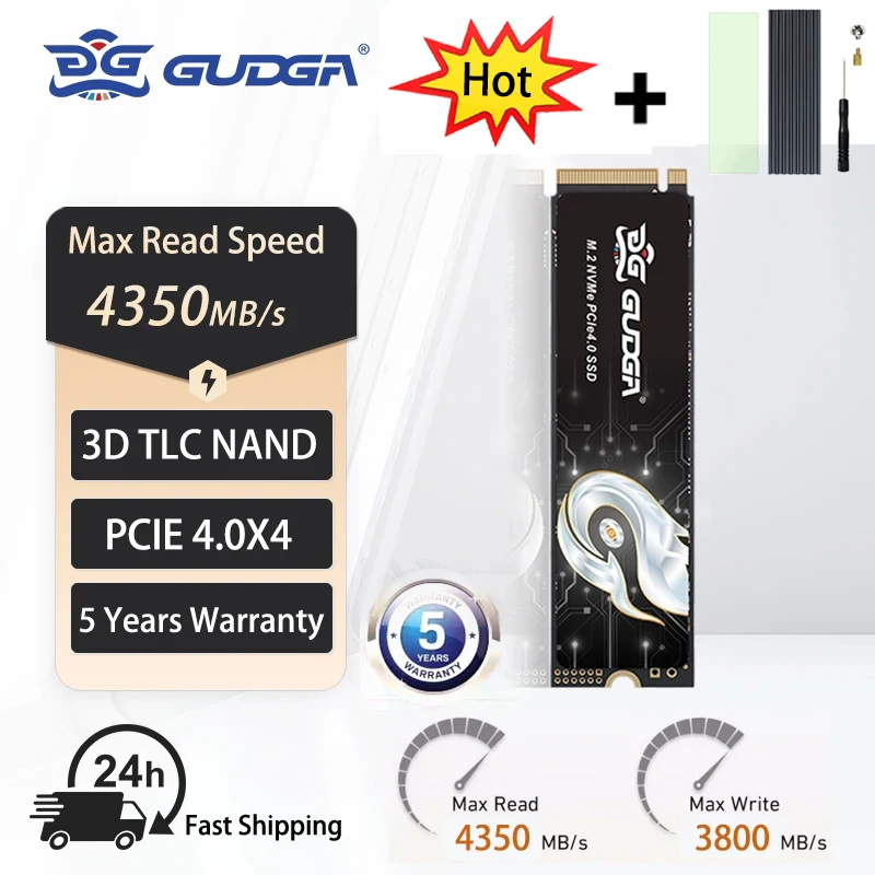 GUDGA PCIe 하드 드라이브 디스크