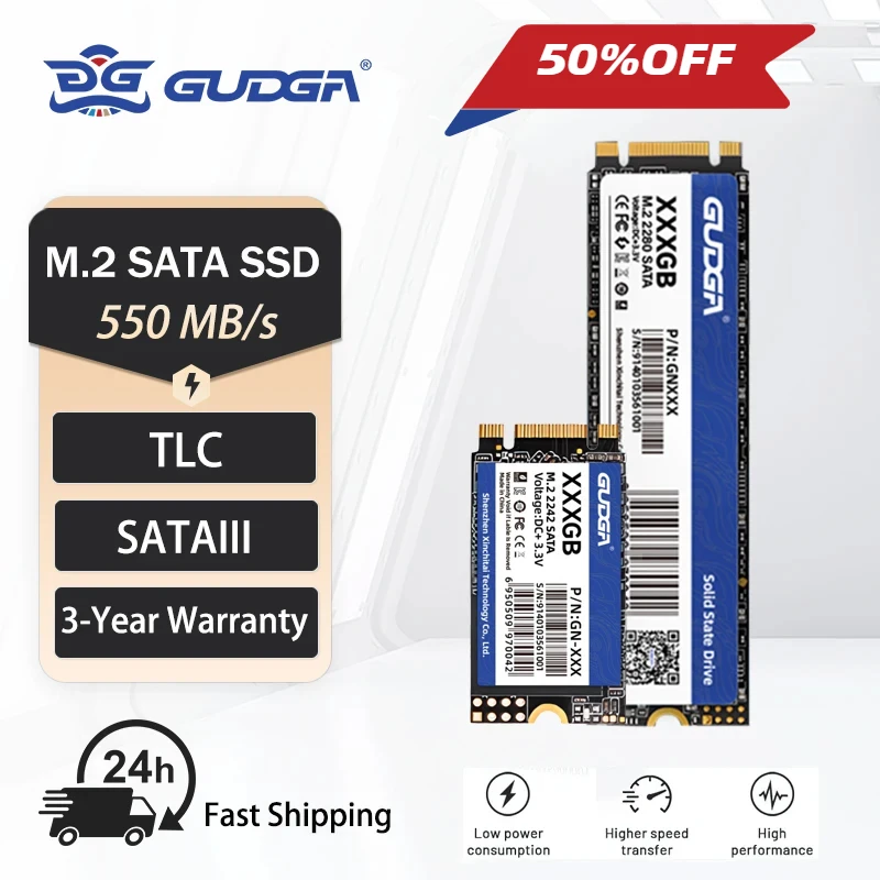 GUDGA SSD M2 SATA M.2 NGFF SATA III 솔리드 스테이트 드라이브