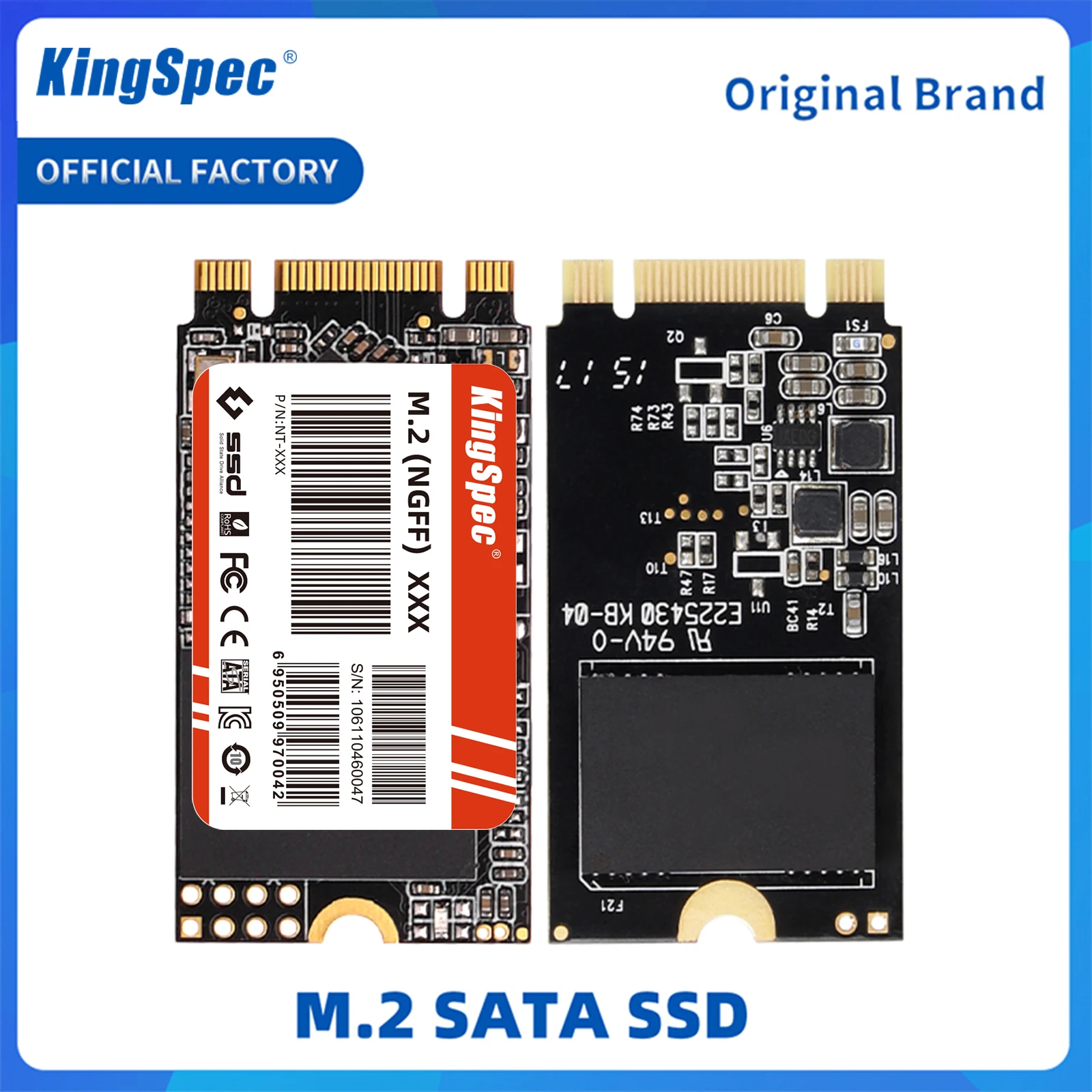 KingSpec M.2 SATA SSD SATA3 128GB 256gb 512 gb HDD 2242mm NGFF M2 SATA 1tb 2tb 120gb 240gb 노트북 Destop Thinkpad 용 하드 드라이브