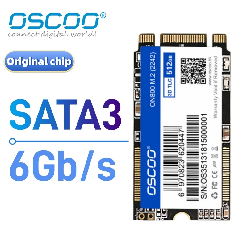 OSCOO SSD SATAIII 128GB 256GB 512GB 1TB HDD NGFF 2242 하드 드라이브