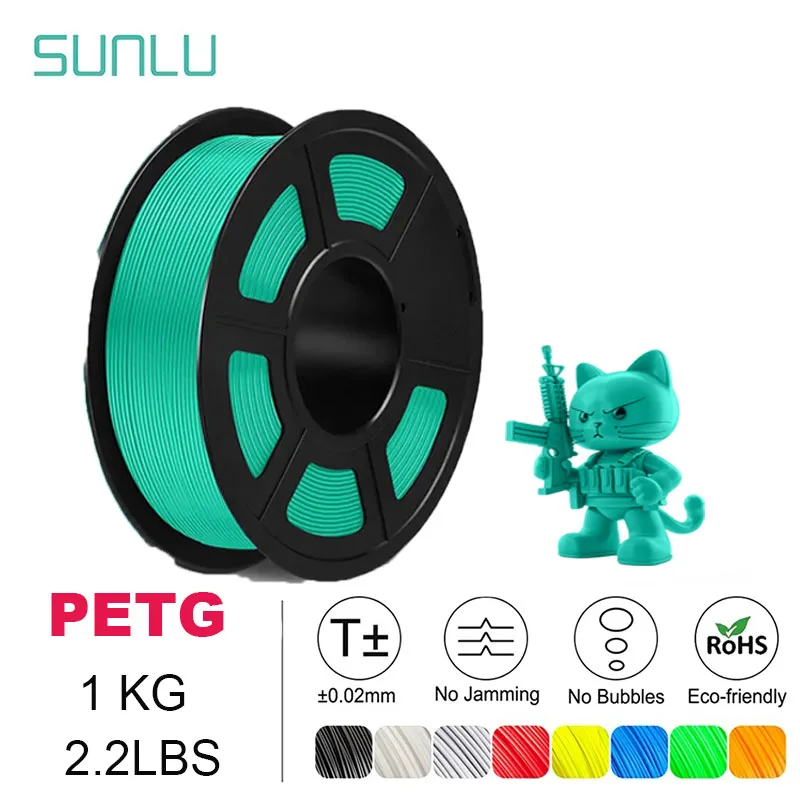 SUNLU 1 롤 PETG/PETG 클리어 필라멘트