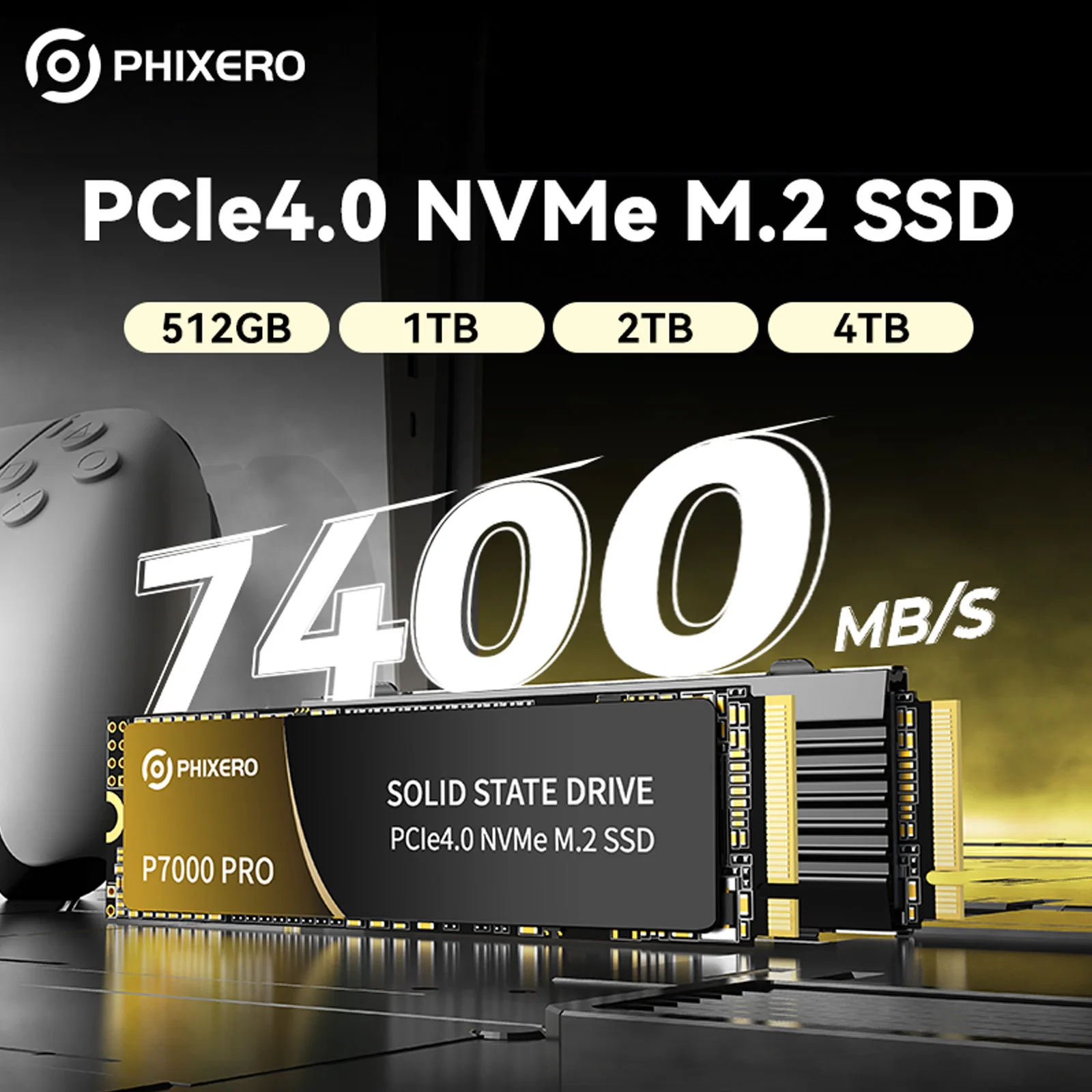 PHIXERO 내장 솔리드 스테이트 드라이브 M 키 2280 SSD