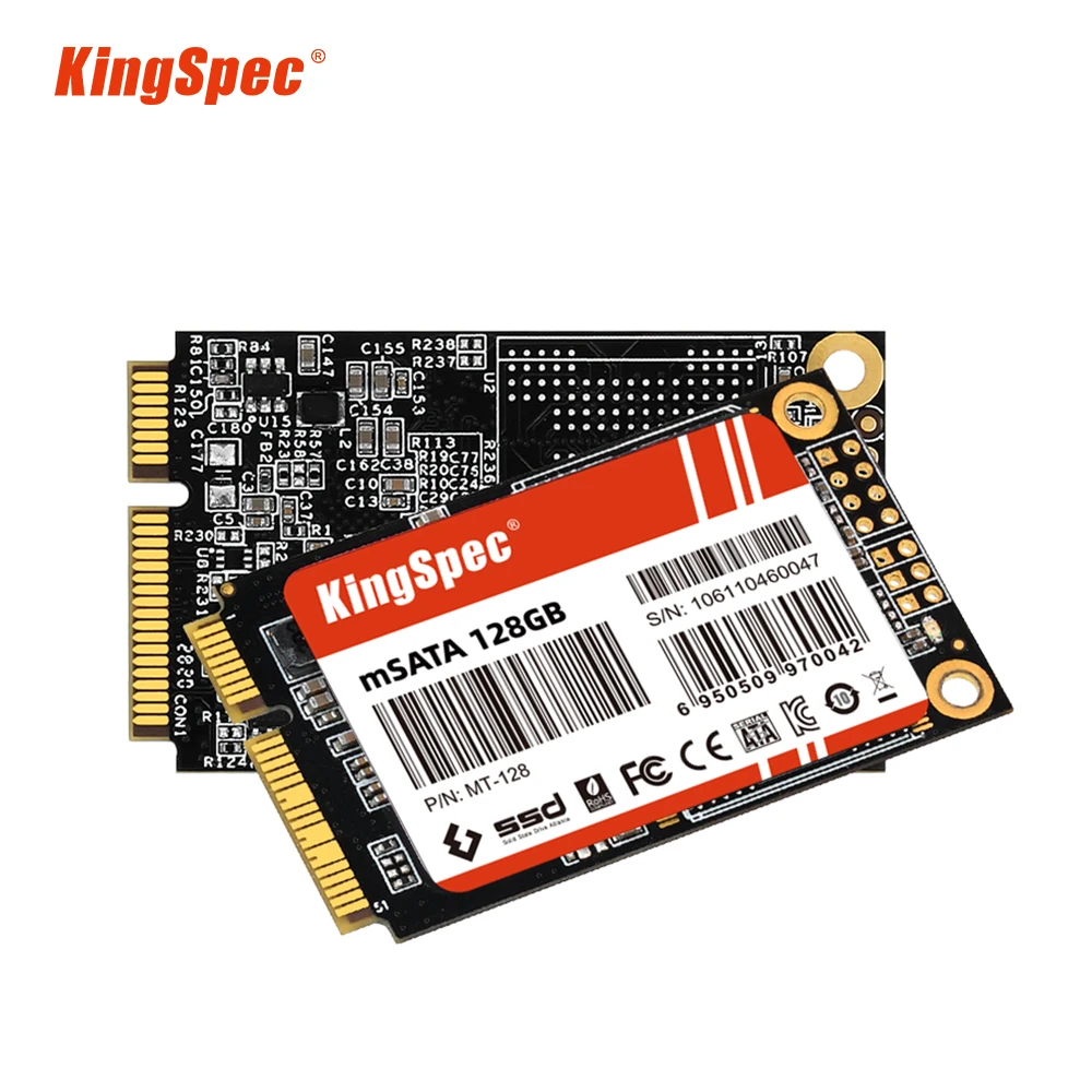 KingSpec 128gb 256gb 512gb mSATA SATA III 6GB/S SSD 1TB 2TB 미니 PCIE 하드 드라이브 Dell Lenovo 용 솔리드 스테이트 드라이브 디스크