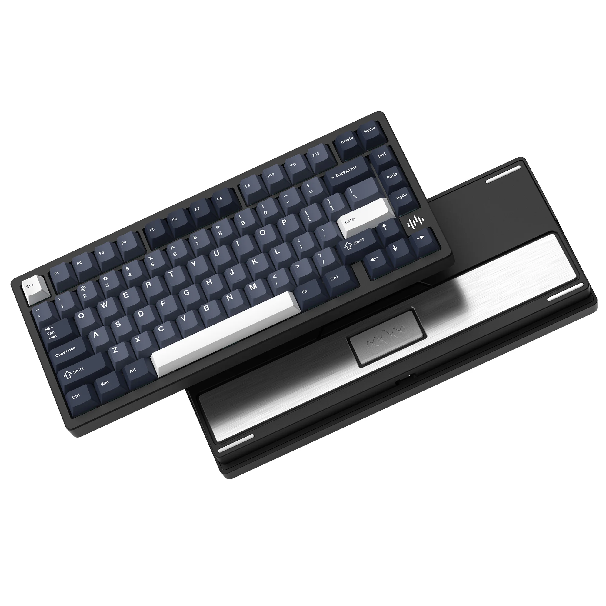 Womier RD75 Pro 블랙 알루미늄 게이머 기계식 키보드 3 가지 모드 QMK/VIA Repaid Quick Wireless 75% 노트북 PC 용 맞춤형 키보드