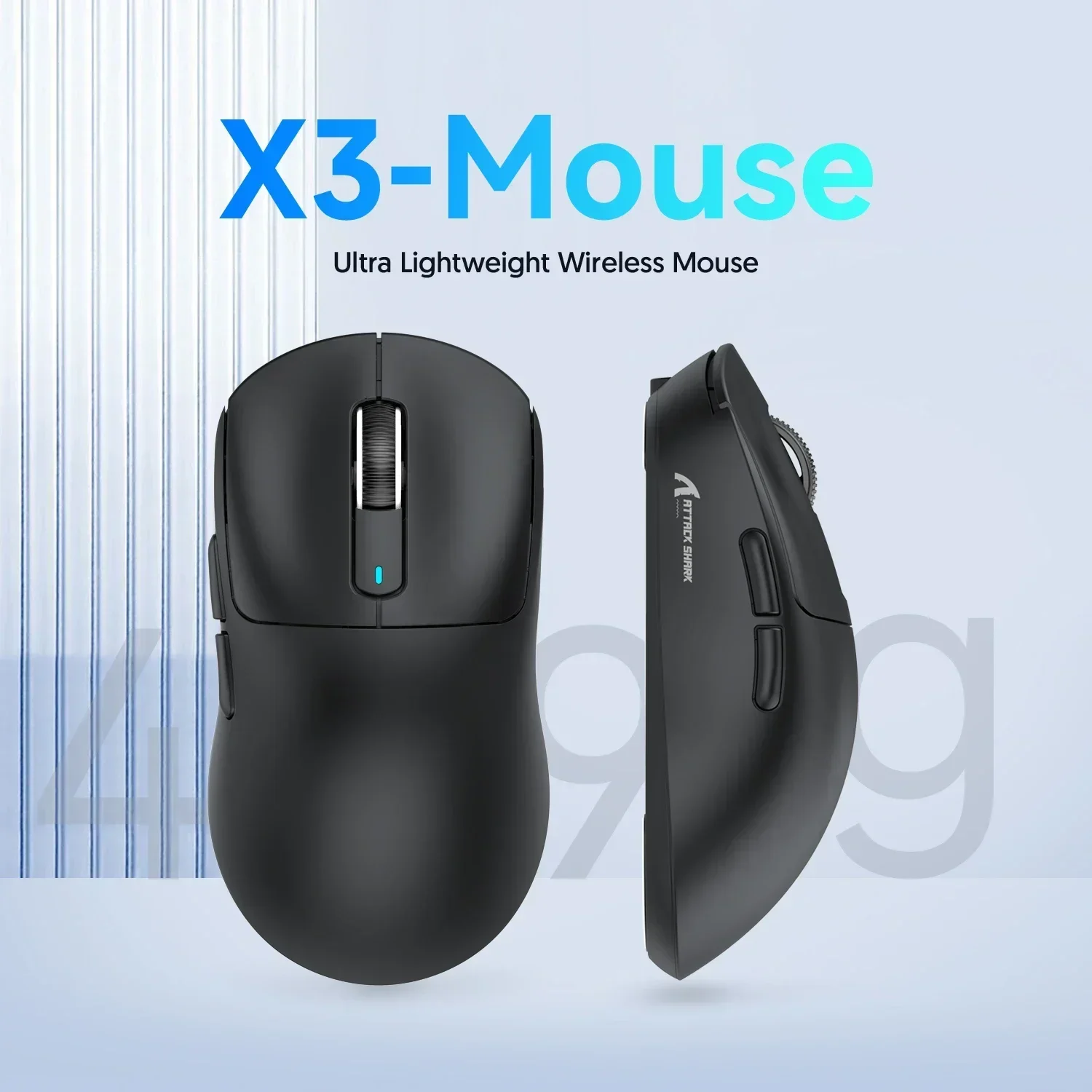 X3 PixArt PAW3395 블루투스 마우스 2.4G 트라이 모드 연결