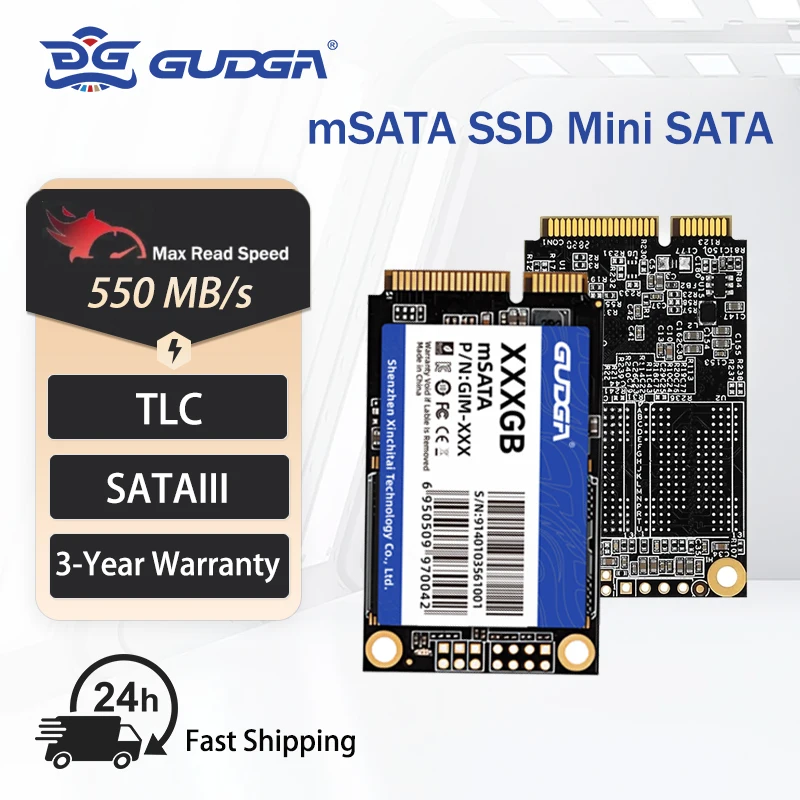 GUAGA mSATA SSD 64GB 128GB 256GB SSD 6Gb/s Msata 512GB 내장 솔리드 하드 드라이브 HP 노트북 데스크탑 용 SATAIII 하드 디스크 SSD