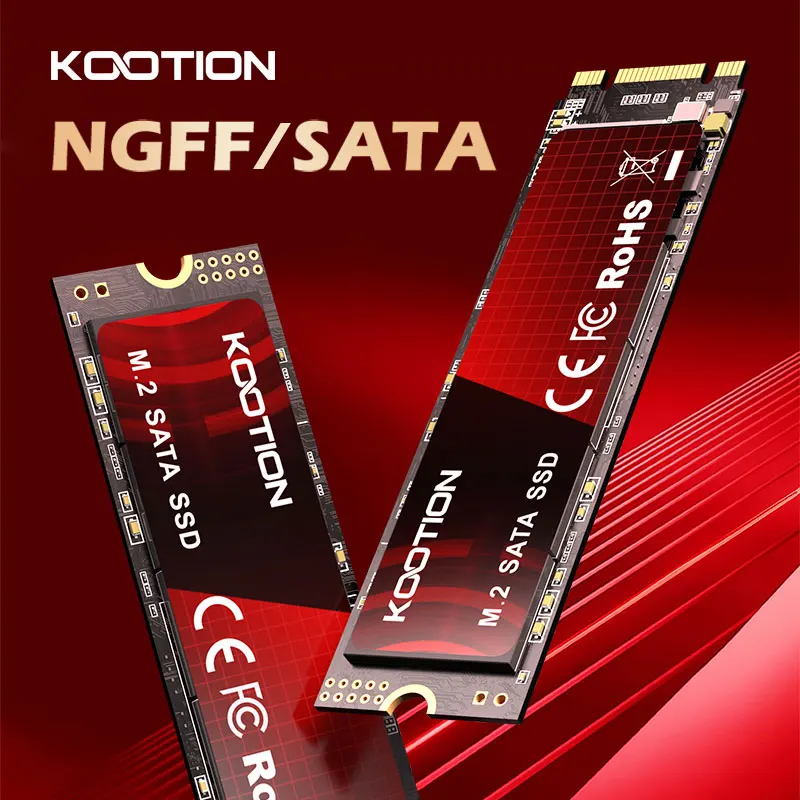 kOOTION M.2 SSD NGFF 256GB 512GB M2 SATA SSD 3D NAND 2280 SATA3 6Gb/s 노트북 데스크탑용 내장 솔리드 스테이트 드라이브 하드 디스크