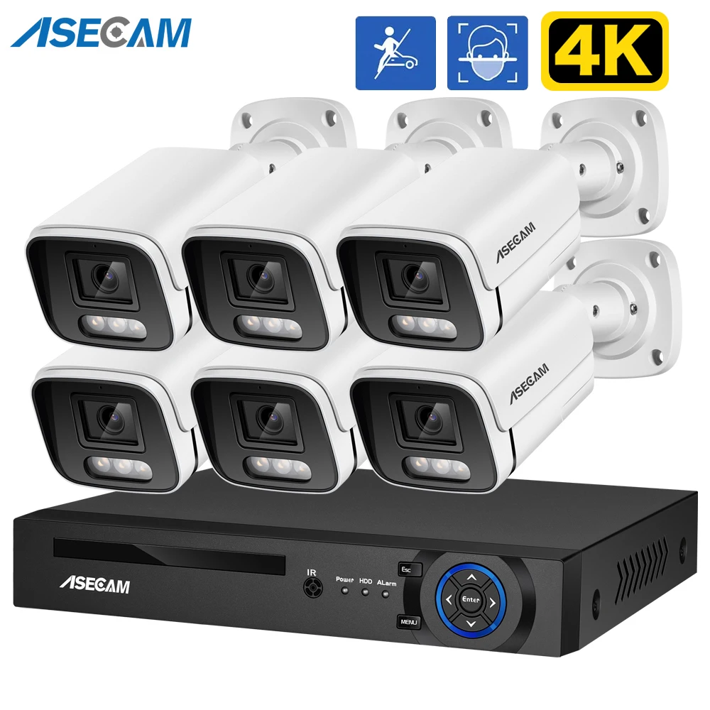 야외 시스템 보안 카메라 POE NVR 키트