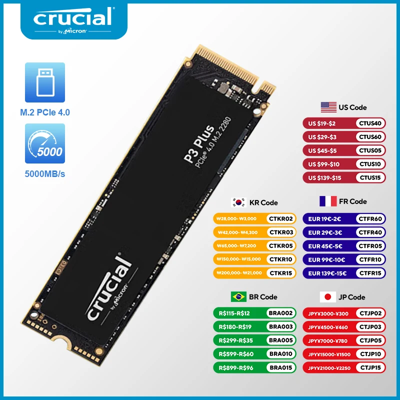 중요한 5000 메가바이트/초 SSD NVMe M.2 2280 1TB 2TB 4TB 내부 솔리드 스테이트 하드 디스크 M2 PCIe 4.0x4 2280 SSD 드라이브(PS5 노트북 PC용)