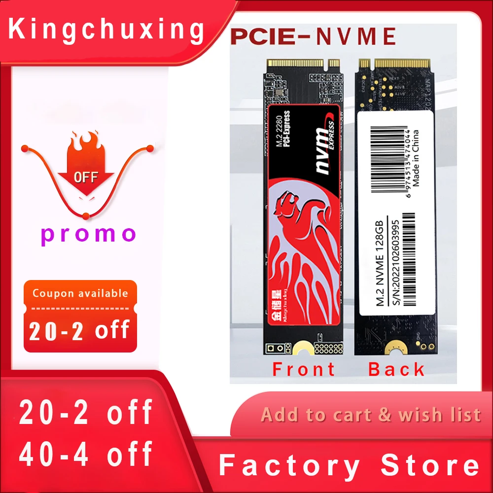 프로모션 kingchuxing SSD Nvme M2 하드 드라이브 SSD